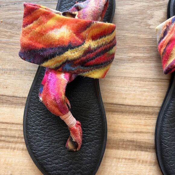 Sanuk yoga sling sandals womens thong flip flop sandals size 5 - Picture 4 of 6